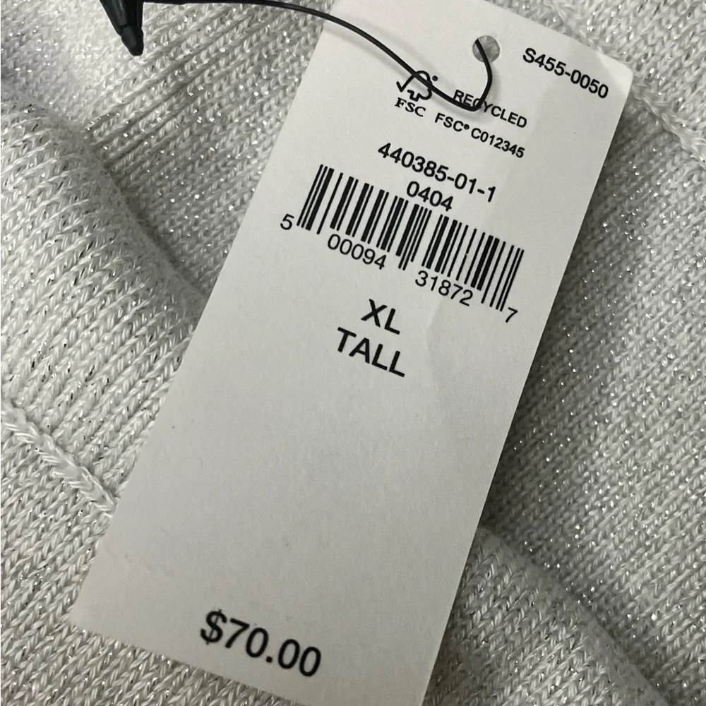 Banana Republic Factory Silver Shimmer Sweater Knit Skirt